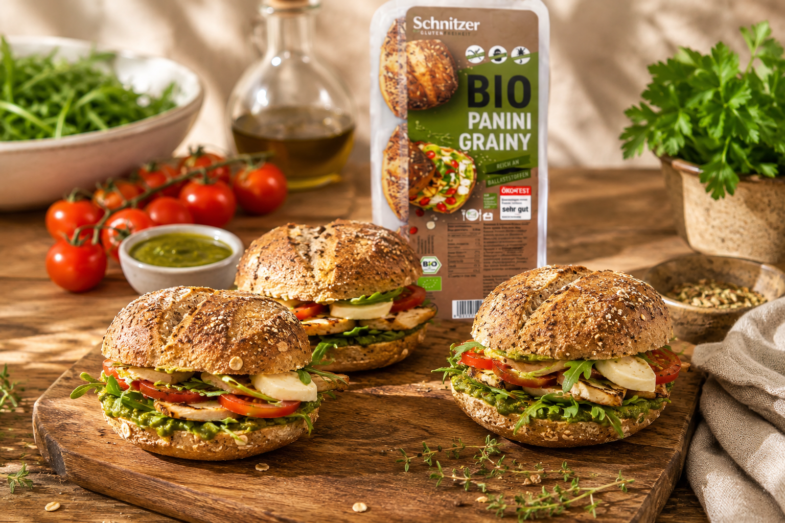 Bezlepkové panini k rozpečení